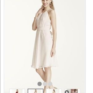 David’s Bridal light pink dress